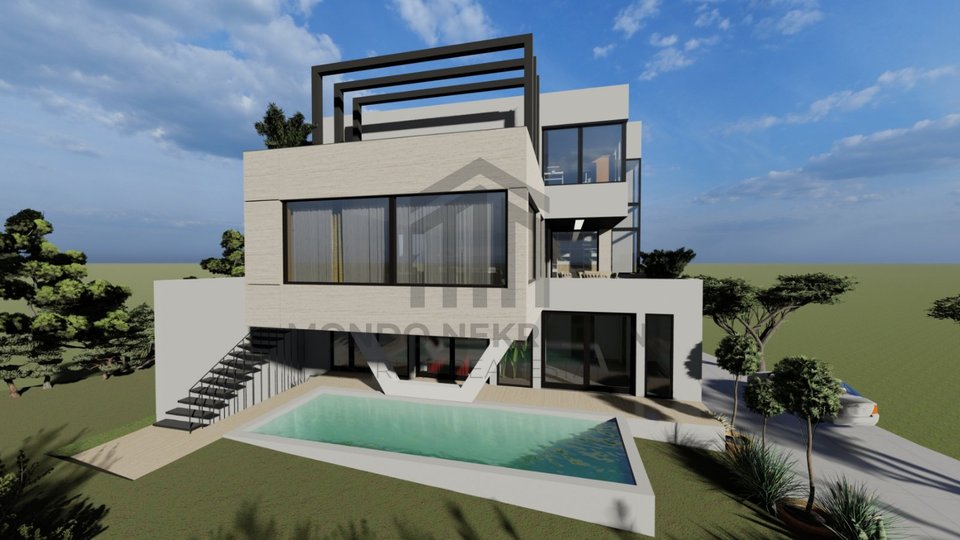 Istria Medulin Beautiful new villa with pool and sea view